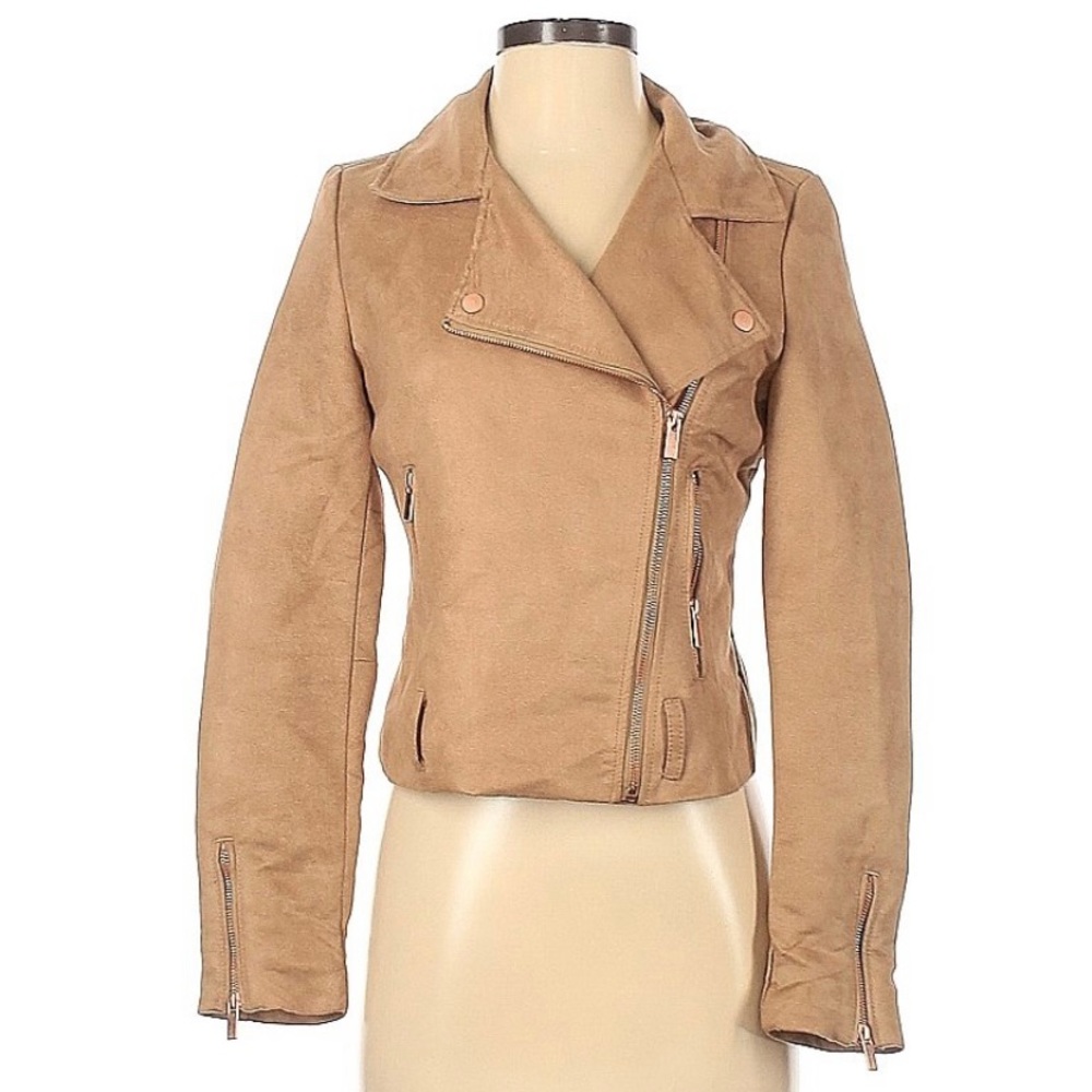 Lauren Conrad faux leather moto jacket